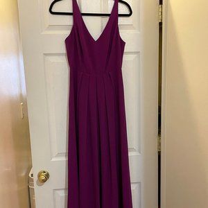 Purple Lulus maxi prom dress - size S